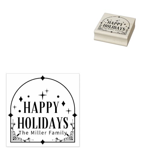 Modern Tarot vakantie feest Kerstmis Rubberstempel (Gestempeld)