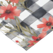 Modern Tartan grijs bloemmotief Tafelkleed (Gekanteld)