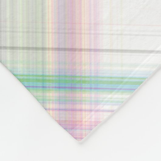 Modern Tartan Groen Geel Tan Plaid Patroon. Fleece Deken (Hoek)