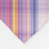 Modern Tartan Paarse Tan Plaid Pattern. Fleece Deken (Hoek)