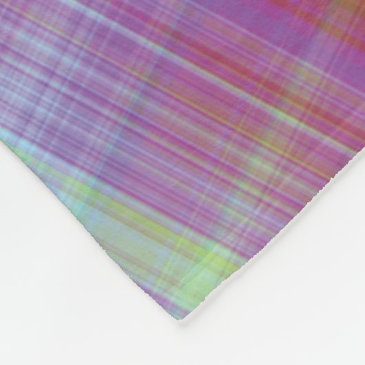 Modern Tartan Paarse Tan Plaid Pattern. indienen Fleece Deken (Hoek)