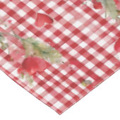 Modern Tartan rood hart patroon Tafelkleed (Gekanteld)