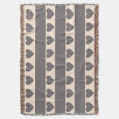 Modern Tartan Schattige Hearts Blush Roze Deken (Voorkant Verticaal)