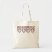 Modern Tatreez Patroon Palestijns Kunstwerk Tote Bag (Voorkant)