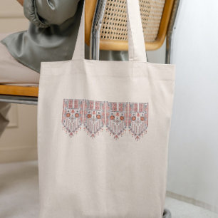 Modern Tatreez Patroon Palestijns Kunstwerk Tote Bag