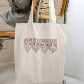 Modern Tatreez Patroon Palestijns Kunstwerk Tote Bag