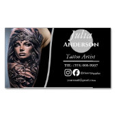 Modern tattoo Artist Business Magnetisch Visitekaartje (Voorkant)