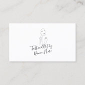 Modern Tattoo script typography Logo Visitekaartje (Voorkant)