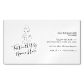 Modern Tattoo script typography Magnetisch Visitekaartje (Voorkant)