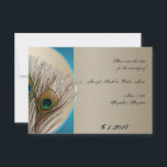 Modern Taupe Aqua Peacock Feather Save the Date<br><div class="desc">Dit prachtige en elegante ontwerp, Modern Taupe Aqua Peacock Feather Wedding genaamd, heeft een prachtige bovengrondse achtergrond. Er is een mooie aqua blauwe cutout met levendige paardenvreugdeveren. Wedden Dit zou perfect zijn voor je bruiloft of gebeurtenis. Deze set bevat uitnodigingen, behalve datumkaarten, reactiekaarten, dankuwel kaarten, tentkaarten voor tabelnummers, envelopzegels, wijnlabels,...</div>