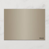 Modern Taupe Aqua Peacock Feather Tafelnummer (Achterkant)