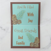 Modern Taupe en Plum Kaart (Binnen)