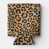 Modern Taupe Leopard Pattern Girly Cheetah Print Blikjeskoeler (Voorkant)