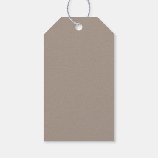 Modern Taupe Religious Cross Boy Confirmation Cadeaulabel (Achterkant)