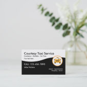 Modern Taxi Service Visitekaartje (Staand voorkant)