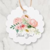 Modern Tea Baby shower Favor Gift Label (Achterkant)