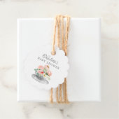 Modern Tea Baby shower Favor Gift Label (In situ)