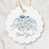 Modern Tea Baby shower Favor Gift Label (Achterkant)