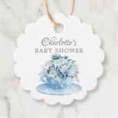 Modern Tea Baby shower Favor Gift Label (Voorkant)
