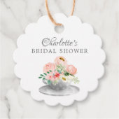 Modern Tea Vrijgezellenfeest Favor Gift Label (Voorkant)