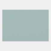 Modern Teal Blue and Summer Green Floral Pattern Inpakpapier Vel (Voorkant 2)