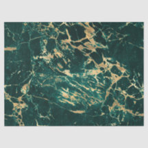 Modern Teal en Goud Marmer Patroon