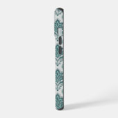 Modern Teal Nordic Damask iPhone 15 Case (Linkerkant)
