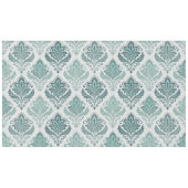 Modern Teal Nordic Damask Tafelkleed (Voorkant (Horizontaal))