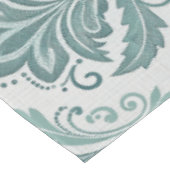 Modern Teal Nordic Damask Tafelkleed (Gekanteld)