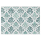 Modern Teal Nordic Damask Tafelkleed (Voorkant (Horizontaal))