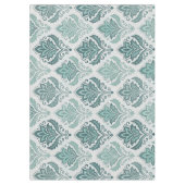 Modern Teal Nordic Damask Tafelkleed (Voorkant)