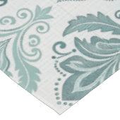 Modern Teal Nordic Damask Tafelkleed (Gekanteld)