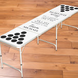 Modern Team bruid bruidegom bruiloft Beer Pong Tafel<br><div class="desc">Een leuke monogram bier pong tafel voor uw bruiloft evenementen en het pasgetrouwde leven met beker lay-outs,  uw namen en bruiloft datum,  team bruid en bruidegom zijden,  en script en moderne typografie.</div>