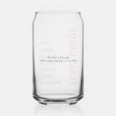 Modern Team Bruid Bruidsfeest Cadeau Blikvorm Glas (Achterkant)