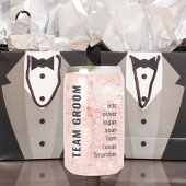 Modern Team Bruidegom Bruidsjonkers Cadeau Blikvorm Glas