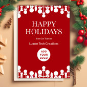 Modern Team Holiday Kaart | Uw Logo hier