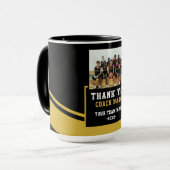 Modern Team Name Photo Coach Thank you Mok (Voorkant links)