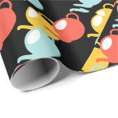 Modern Teapots Pattern Cadeaupapier (Rol Hoek)