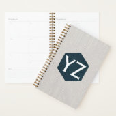 Modern Tech Grid Beige Planner (Display)