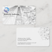 Modern Tech Logo | Bouw Schema's Visitekaartje (Voorkant / Achterkant)