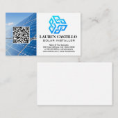 Modern Tech Logo-pictogram | Zonnepanelen Visitekaartje (Voorkant / Achterkant)