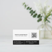 Modern Tech | QR-code Visitekaartje (Staand voorkant)