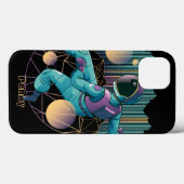 Modern Techno Astronaut Illustratie Case-Mate iPhone Case (Achterkant (horizontaal))