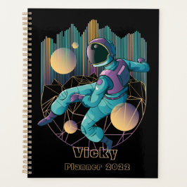 Modern Techno Astronaut Illustratie Planner