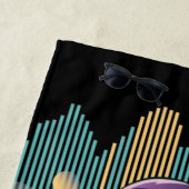 Modern Techno Astronaut Illustratie Strandlaken (In situ)