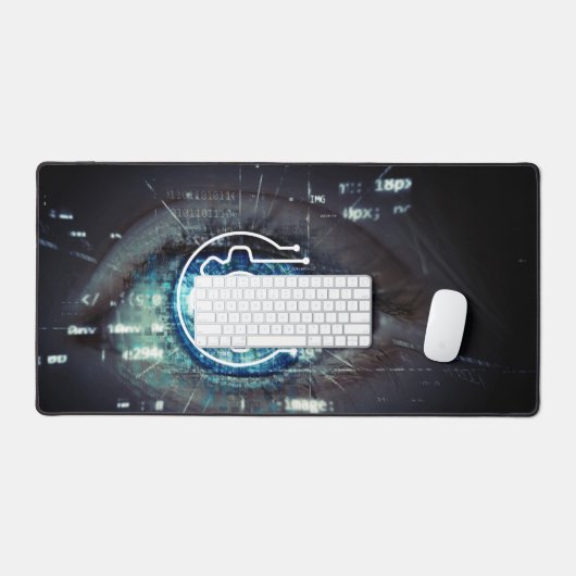 Modern technologisch patroon bureaumat (Keyboard & Muis)