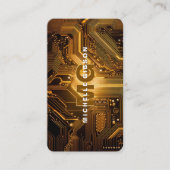 Modern Technology Engineer Circuit Developer Visitekaartje (Voorkant)