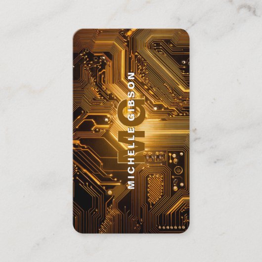 Modern Technology Engineer Circuit Developer Visitekaartje (Voorkant)
