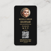 Modern Technology Engineer Circuit Developer Visitekaartje (Achterkant)