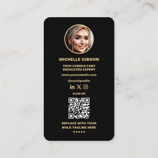 Modern Technology Engineer Circuit Developer Visitekaartje (Achterkant)